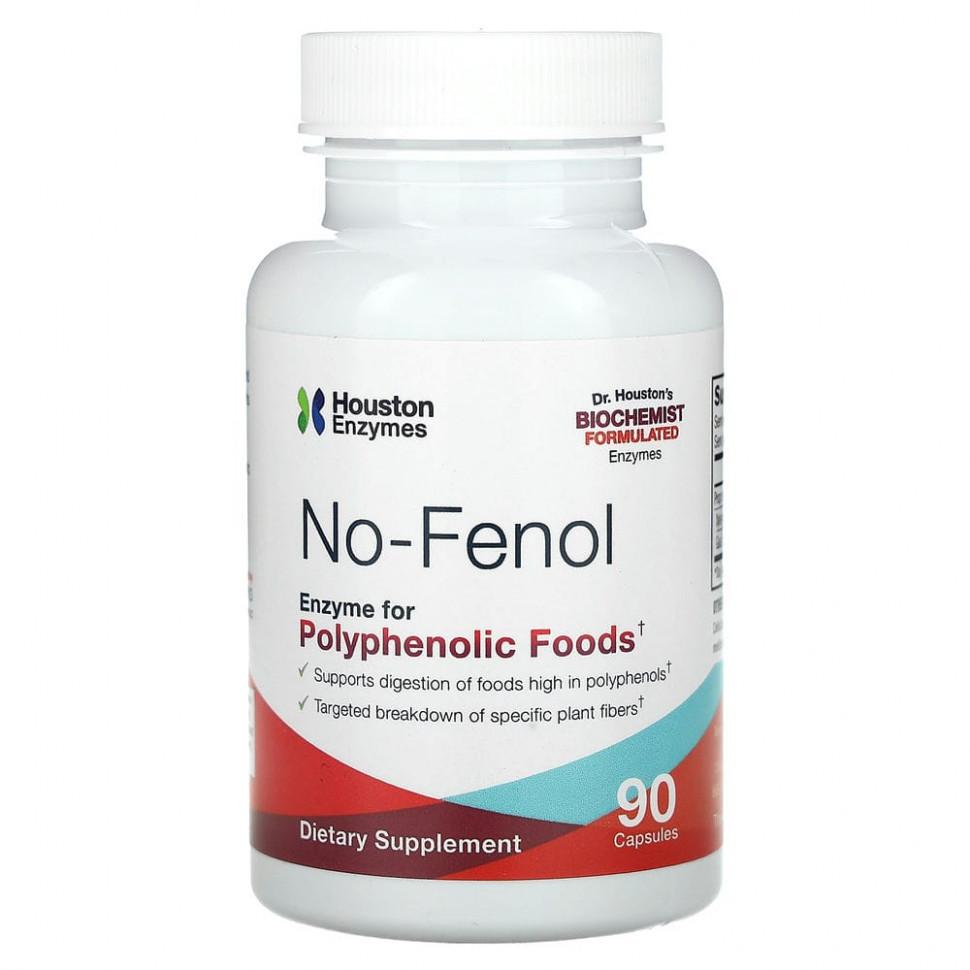 ���� ������ (Iherb) Houston Enzymes, No-Fenol, 90 ������, ������ �� 6070 ���