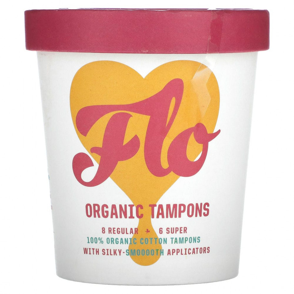 ���� ������ (Iherb) Here We Flo, ������������ �������, ������� + �����, 14 ��������, ������ �� 2020 ���