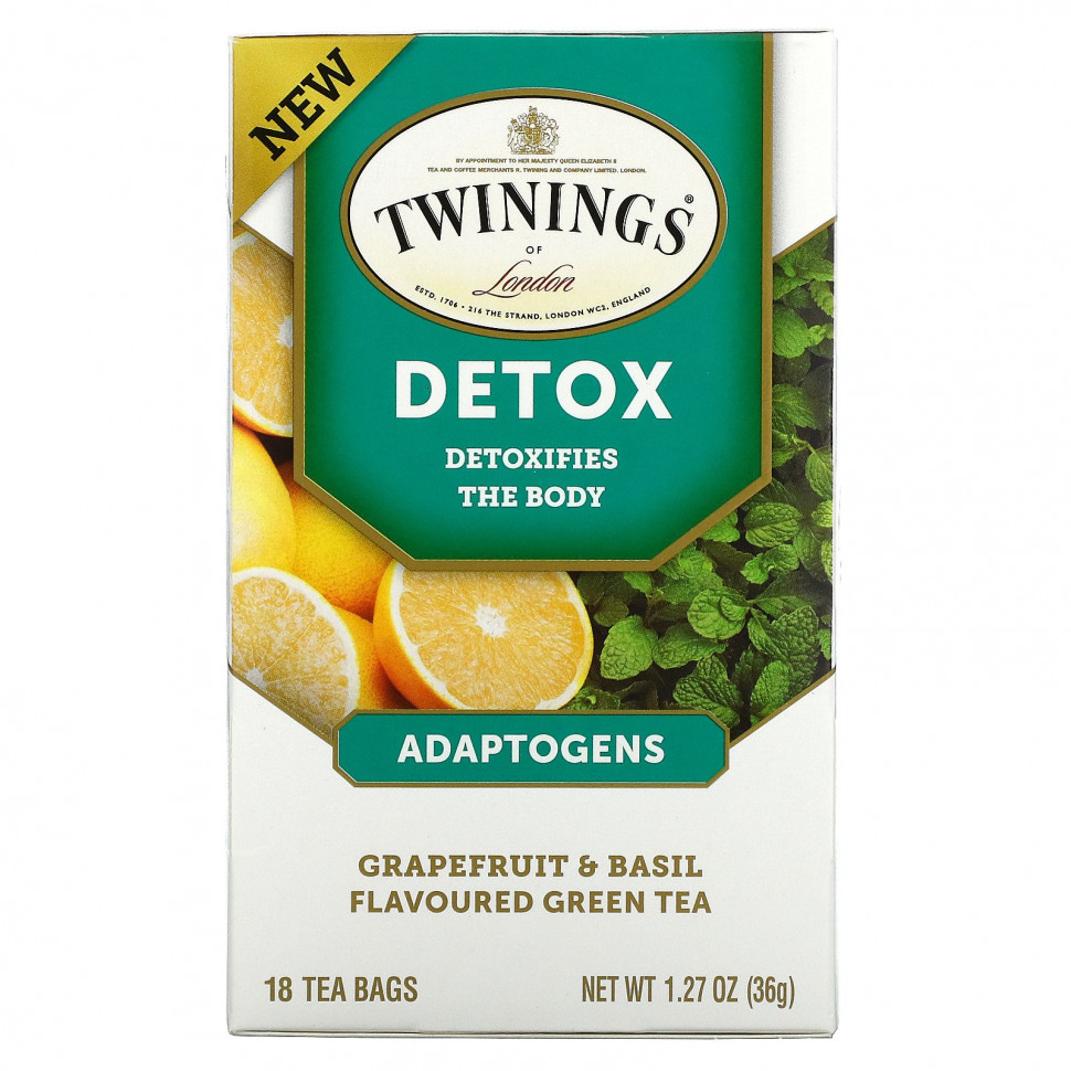   (Iherb) Twinings, Detox, ,       , 18  , 36  (1,27 )    -     , -, 