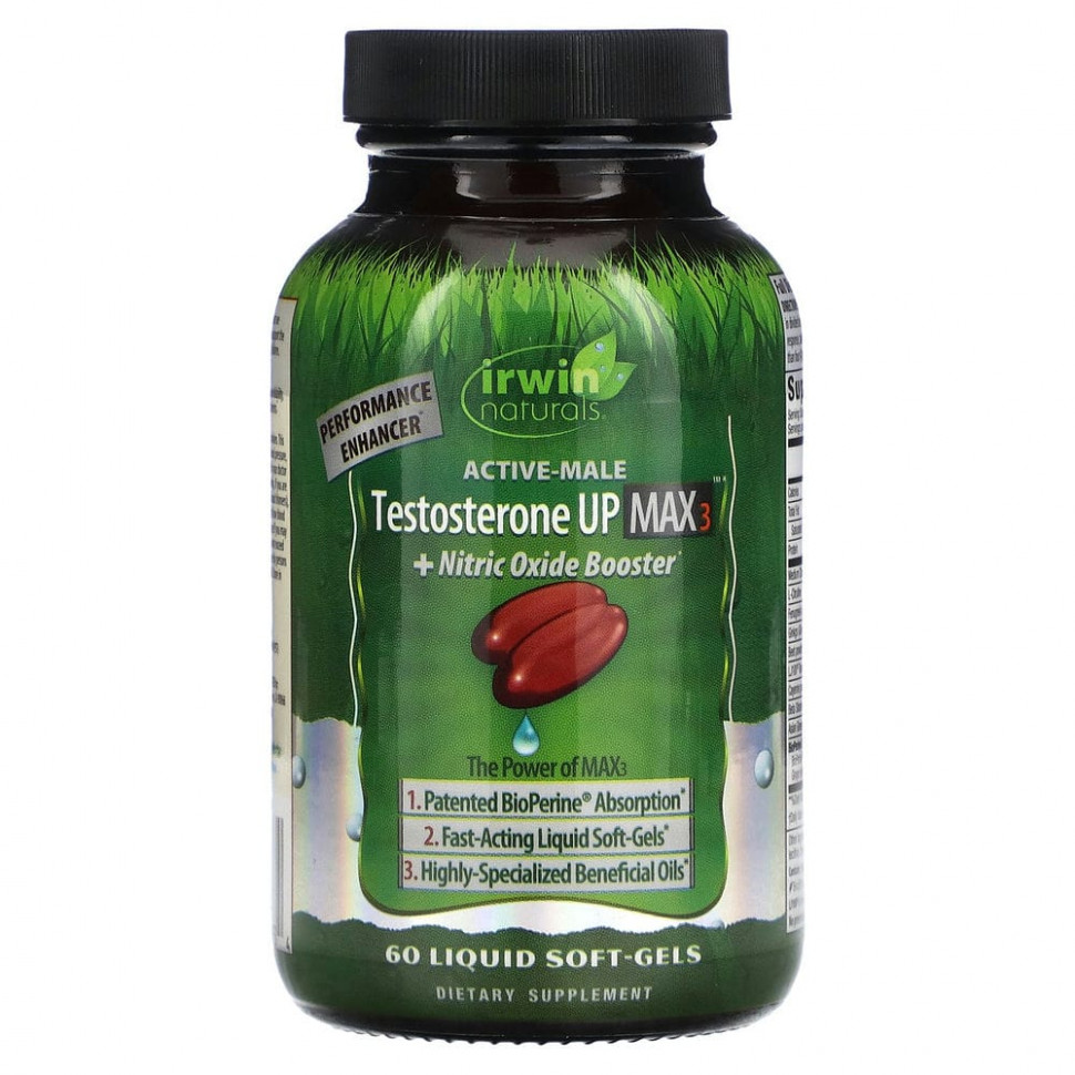   (Iherb) Irwin Naturals, Testosterone Up Max 3 +    , 60      -     , -, 