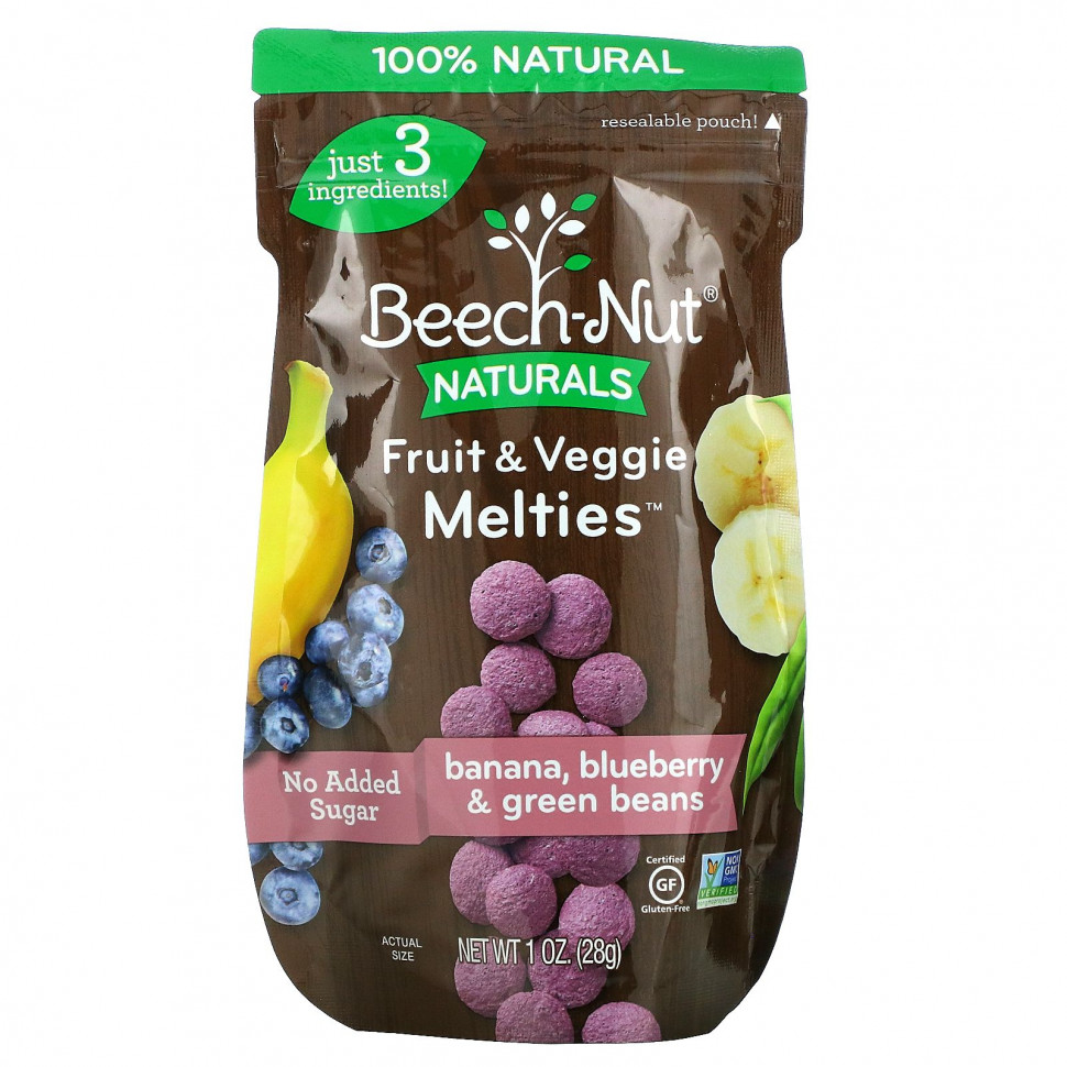   (Iherb) Beech-Nut, Fruit & Veggie Melties, Stage 3, ,    , 28  (1 )    -     , -, 