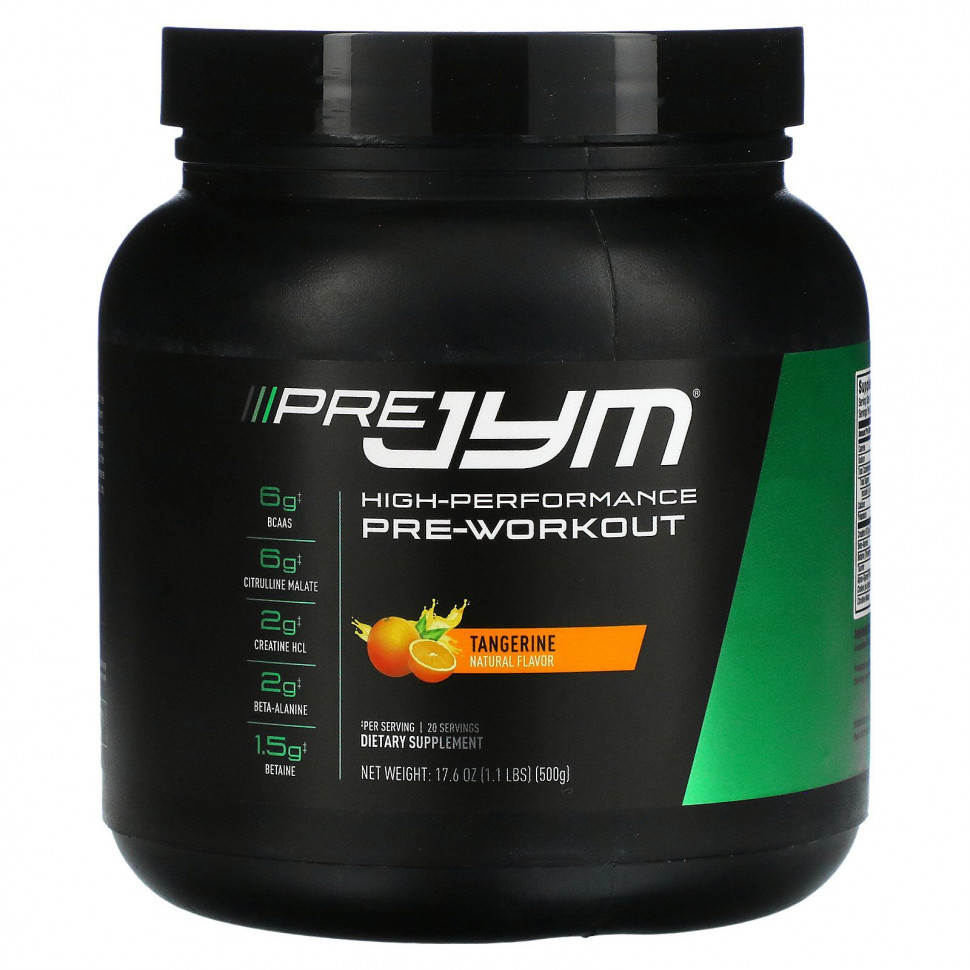   (Iherb) JYM Supplement Science, Pre JYM,  , , 500  (1,1 )    -     , -, 