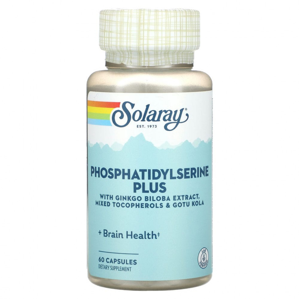 ���� ������ (Iherb) Solaray, Phosphatidylserine Plus, 60 ������, ������ �� 4770 ���