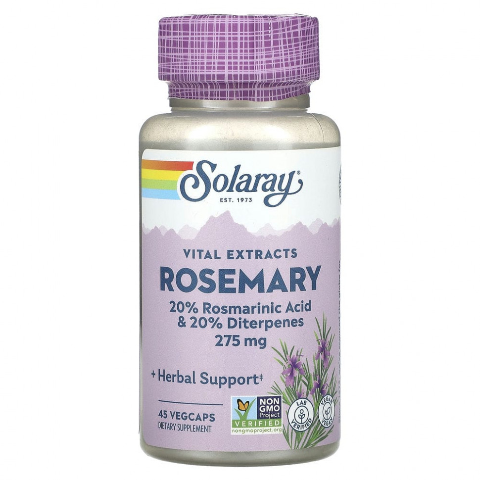 ���� ������ (Iherb) Solaray, Vital Extracts, ��������, 275 ��, 45 ������ �� ������������ ������, ������ �� 2420 ���