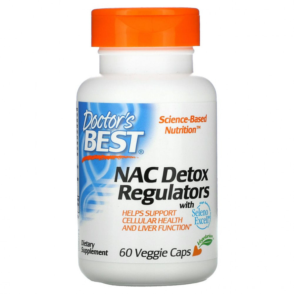 ���� ������ (Iherb) Doctor's Best, N-������������� (NAC) ��� ��������� �������� ������������, 60 �������������� ������, ������ �� 1960 ���