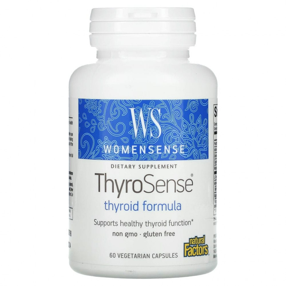 ���� ������ (Iherb) Natural Factors, WomenSense, ThyroSense, �������� ��� ���������� ������, 60 �������������� ������, ������ �� 2130 ���