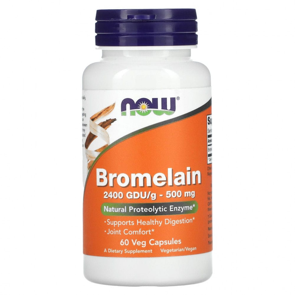 ���� ������ (Iherb) NOW Foods, ���������, 500 ��, 60 ������������ ������, ������ �� 2540 ���