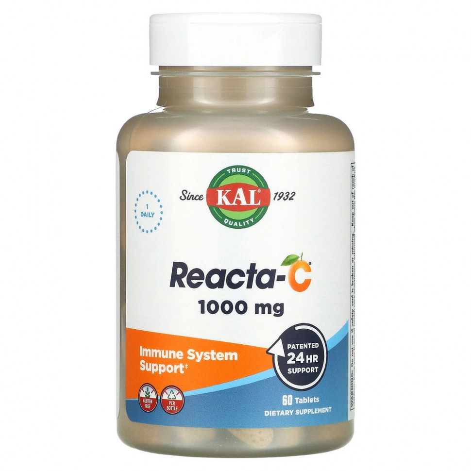   (Iherb) KAL, Reacta-C, 1000 , 60     -     , -, 