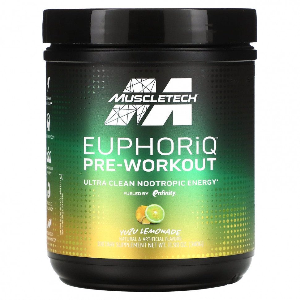 ���� ������ (Iherb) MuscleTech, EuphoriQ, ����������������� ��������, ������� ����, 340 � (11,99 �����), ������ �� 9900 ���
