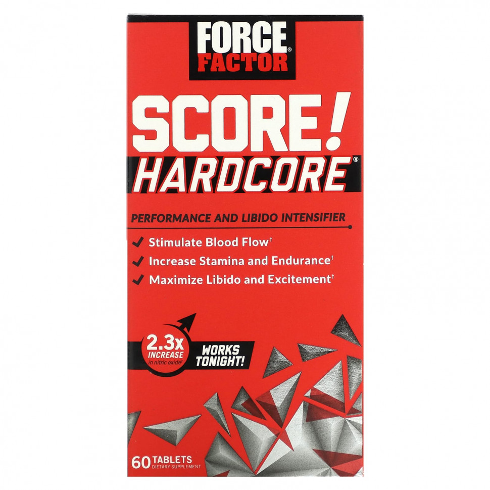   (Iherb) Force Factor, Score! Hardcore`` 60     -     , -, 