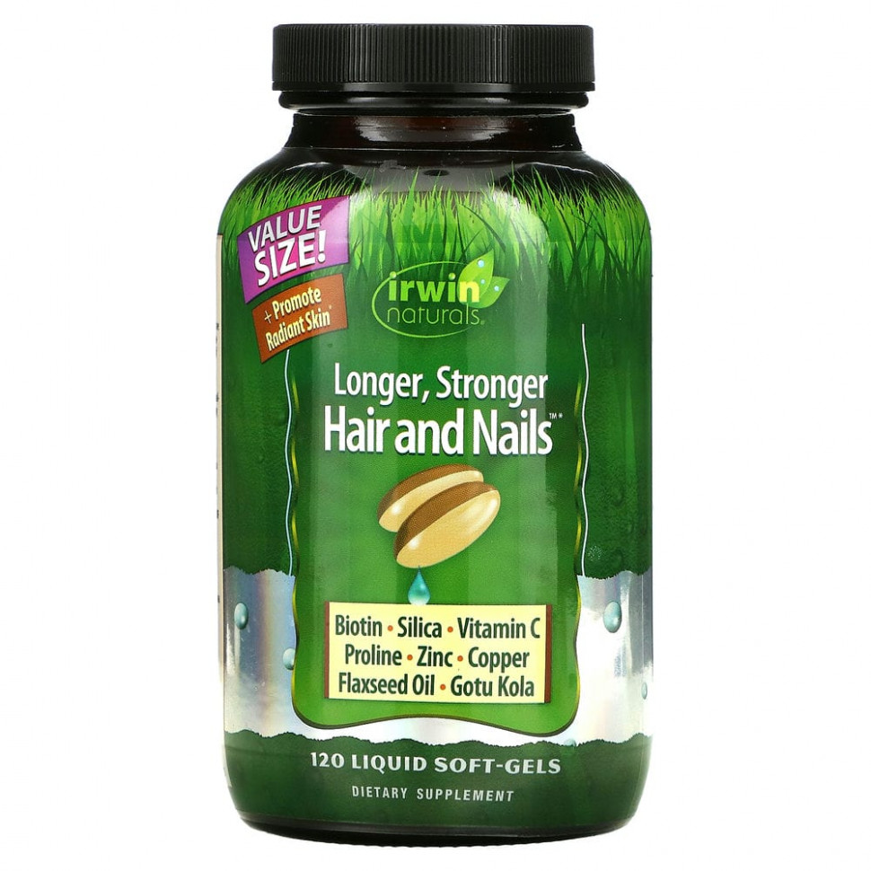 ���� ������ (Iherb) Irwin Naturals, Healthy Skin Hair Plus Nails, 120 ������ ����������� ������ � ���������, ������ �� 4090 ���