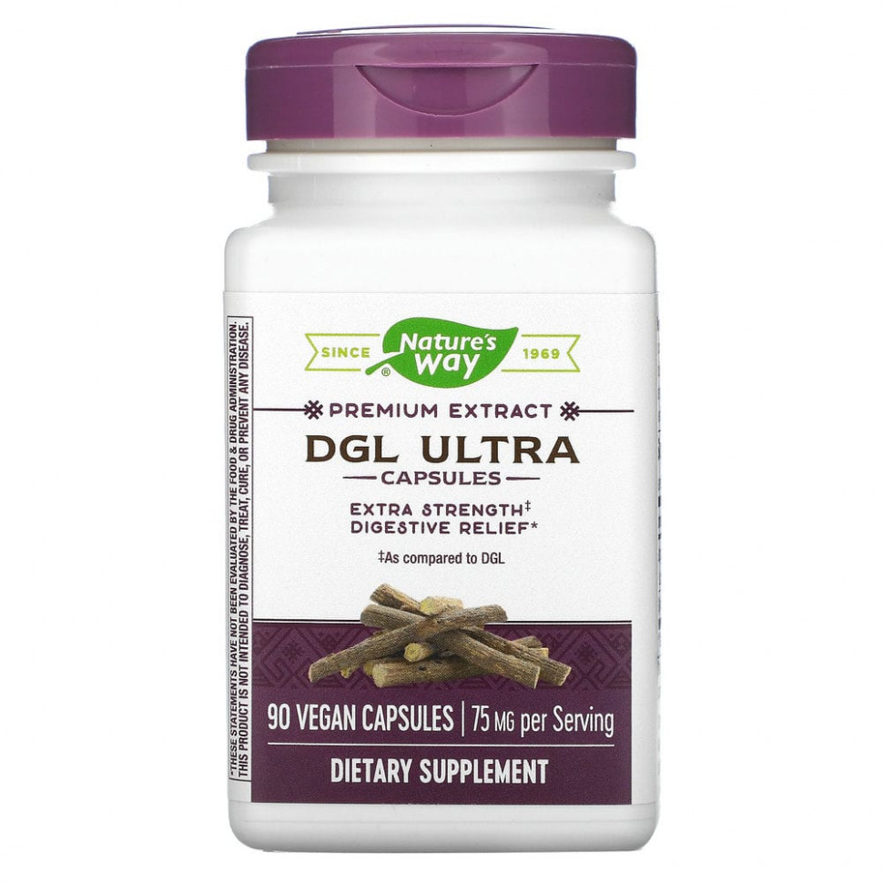   (Iherb) Nature's Way, DGL Ultra,  , 75 , 90      -     , -, 