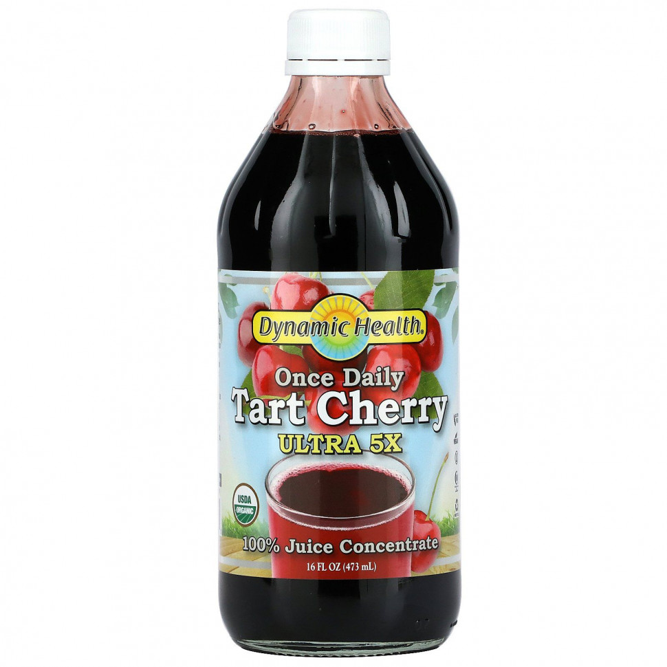   (Iherb) Dynamic Health Laboratories, Once Daily Tart Cherry, Ultra 5X, , 100%  , 473  (16 . )    -     , -, 