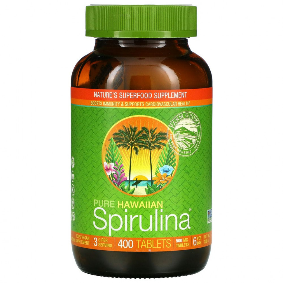 ���� ������ (Iherb) Nutrex Hawaii, Pure Hawaiian Spirulina, 400 ��������, ������ �� 4900 ���