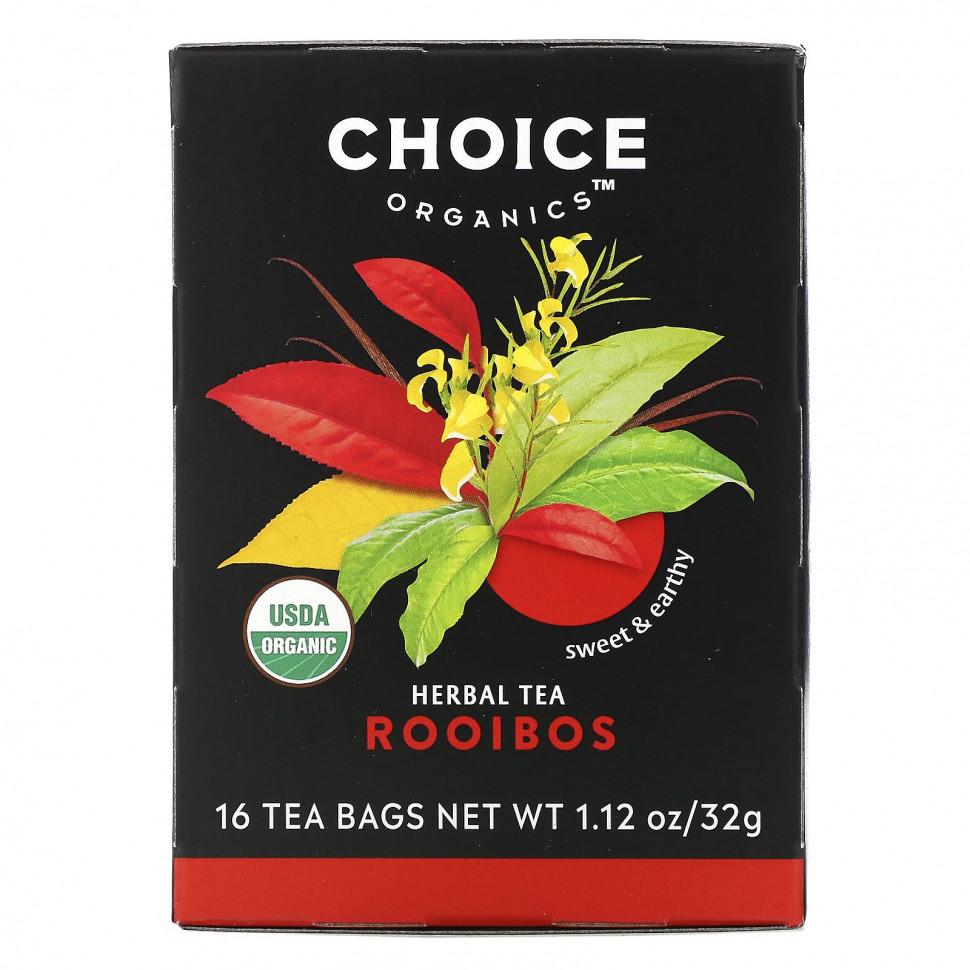 ���� ������ (Iherb) Choice Organic Teas, Herbal Tea, ������, ��� �������, 16 ������ ���������, 32 � (1,12 �����), ������ �� 950 ���