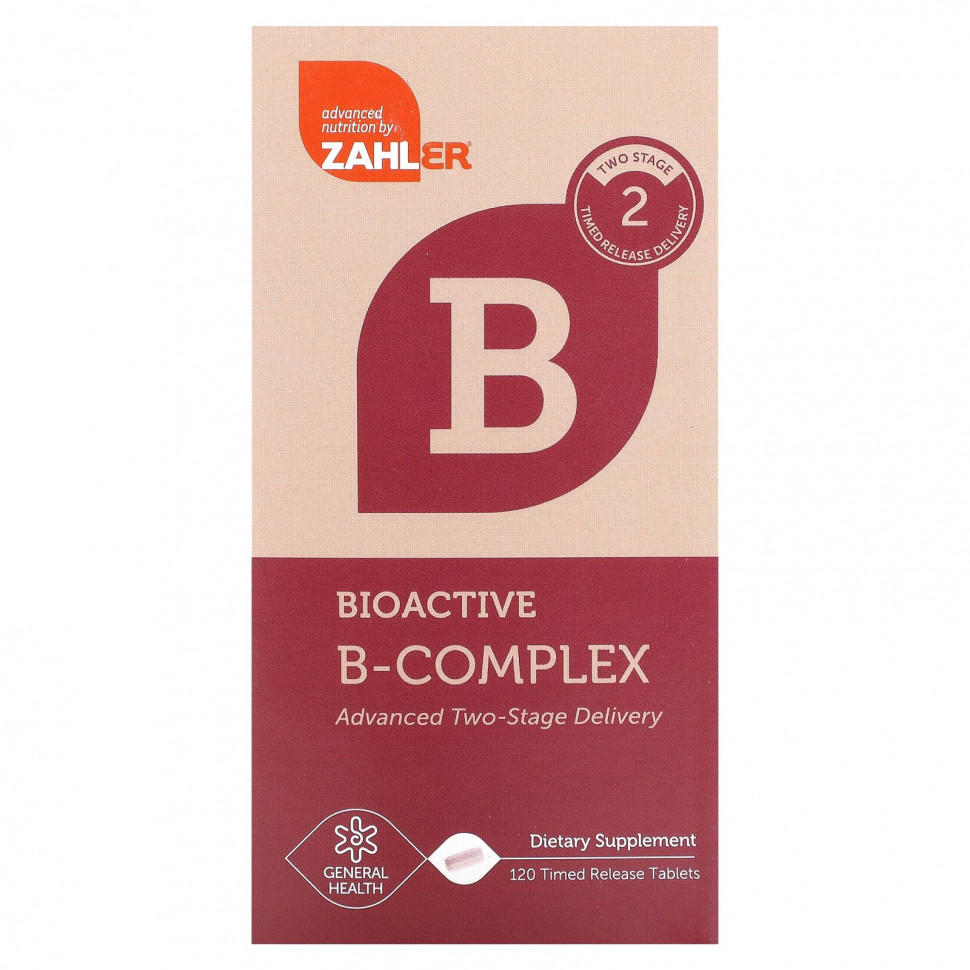 ���� ������ (Iherb) Zahler, Bioactive B-Complex, 120 �������� � ����������� ��������������, ������ �� 5840 ���