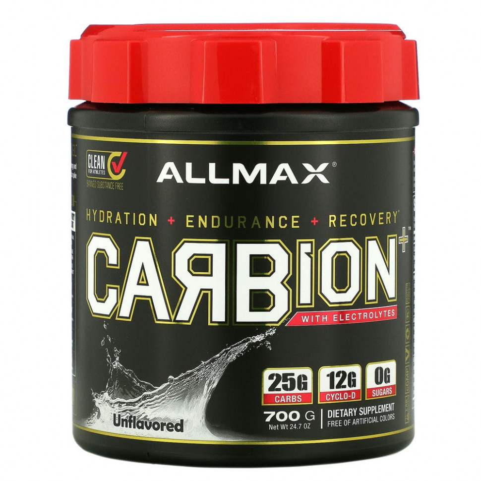 ���� ������ (Iherb) ALLMAX Nutrition, CARBion + � �������������, ��� ��������������, 24,7 ����� (700 �), ������ �� 5870 ���