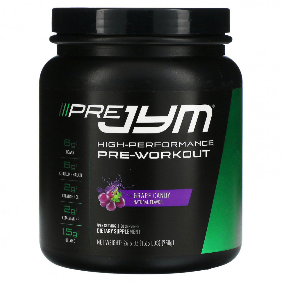   (Iherb) JYM Supplement Science, Pre JYM,   ,  , 750  (1,65 )    -     , -, 