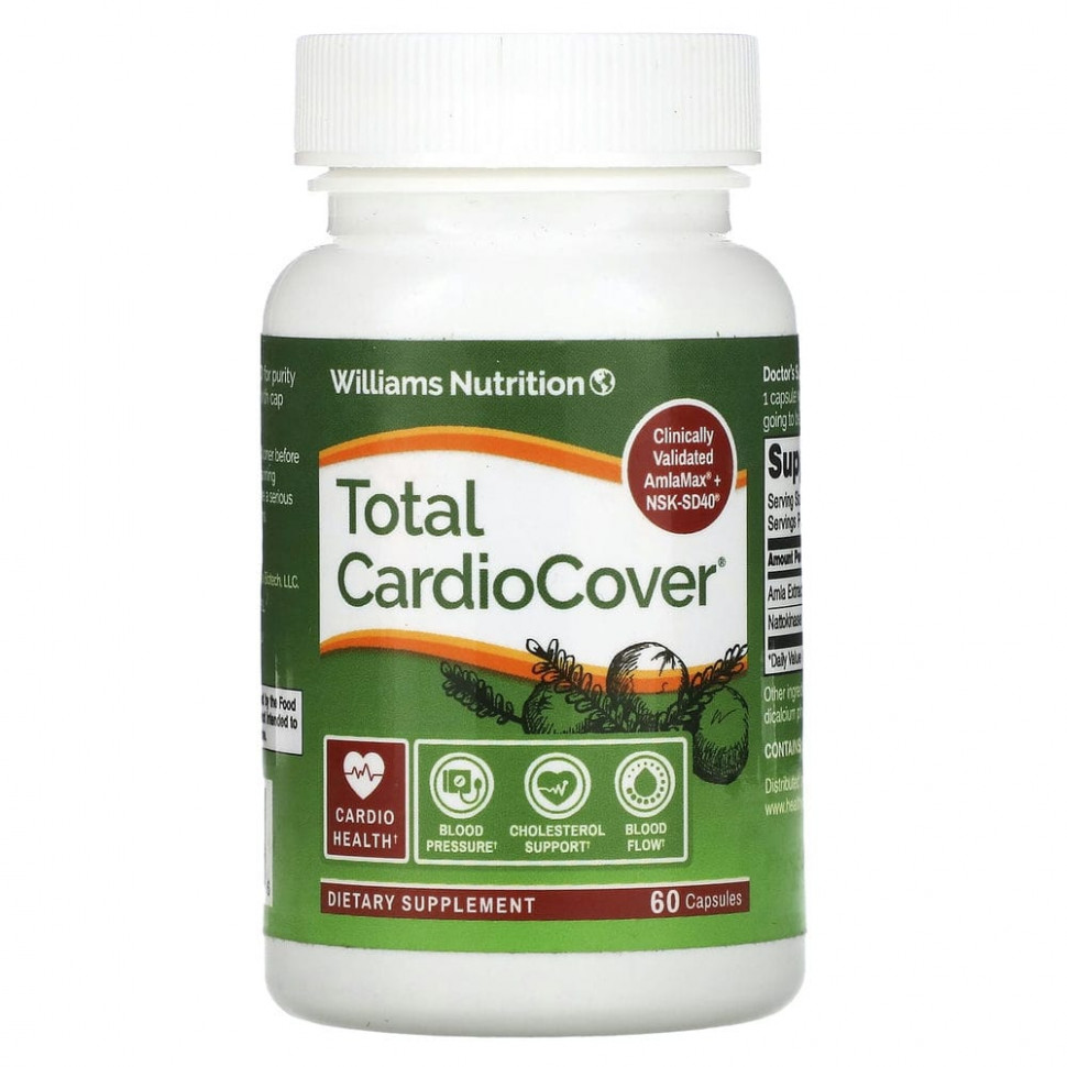   (Iherb) Williams Nutrition, Total CardioCover, 60     -     , -, 