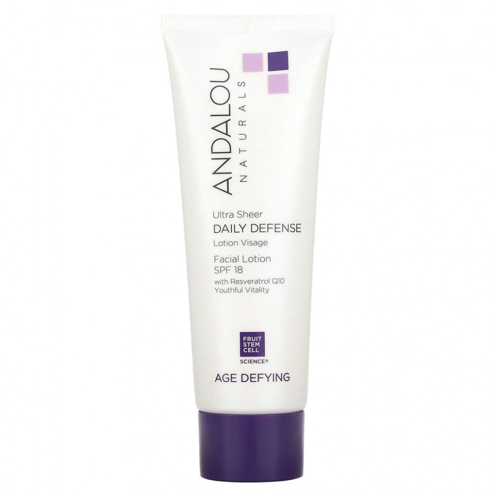 ���� ������ (Iherb) Andalou Naturals, SPF 18, ������ ��� ����, ��������������� ������� ������ � �������������� ���������, 80 �� (2,7 ����. �����), ������ �� 3120 ���