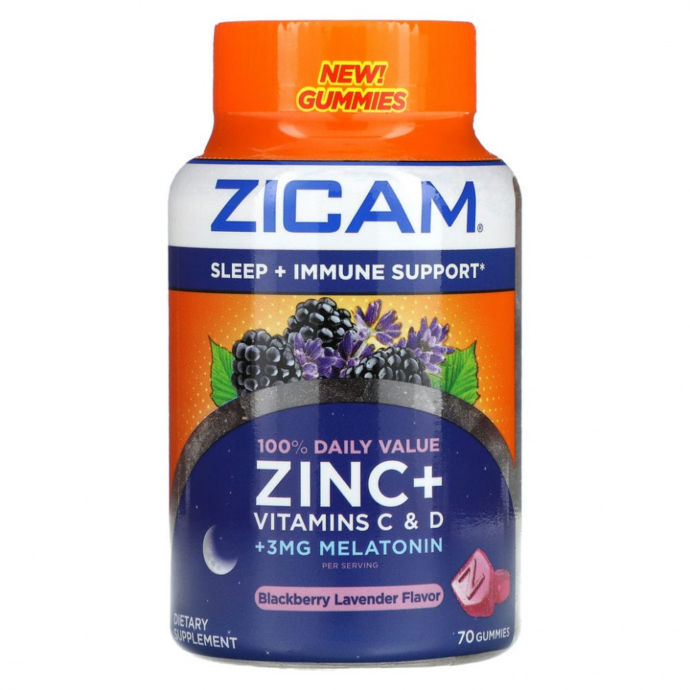 ���� ������ (Iherb) Zicam, Sleep + �������� ���������, ������� � �������, 70 ����������� ��������, ������ �� 2860 ���
