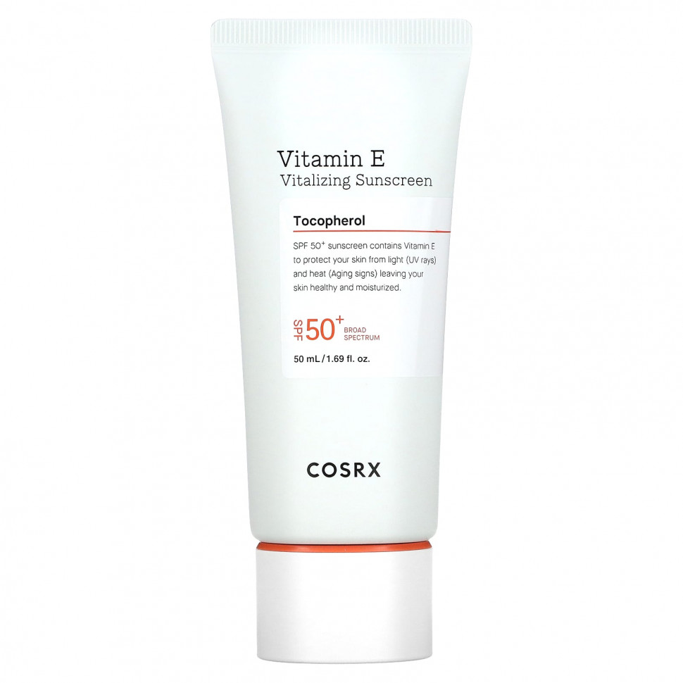   (Iherb) CosRx, Vitamin E, Vitalizing Sunscreen, SPF 50+, 1.69 fl oz (50 ml)    -     , -, 