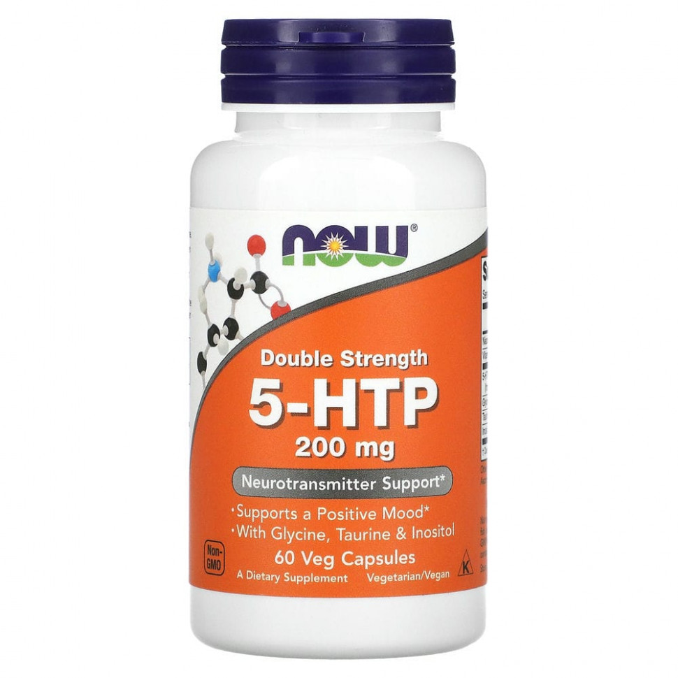 ���� ������ (Iherb) NOW Foods, 5-�����������������, ������� ����, 200 ��, 60 �������������� ������, ������ �� 2940 ���