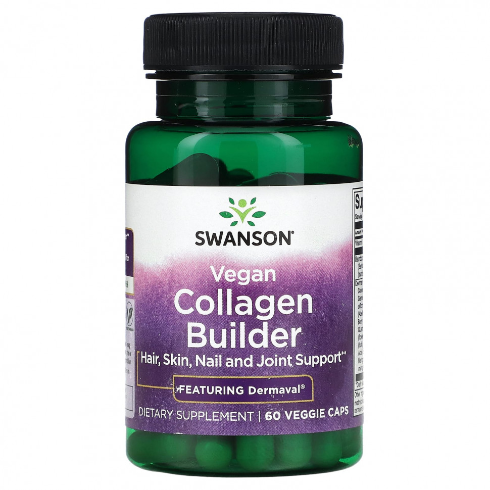   (Iherb) Swanson, Vegan Collagen Builder, 60      -     , -, 