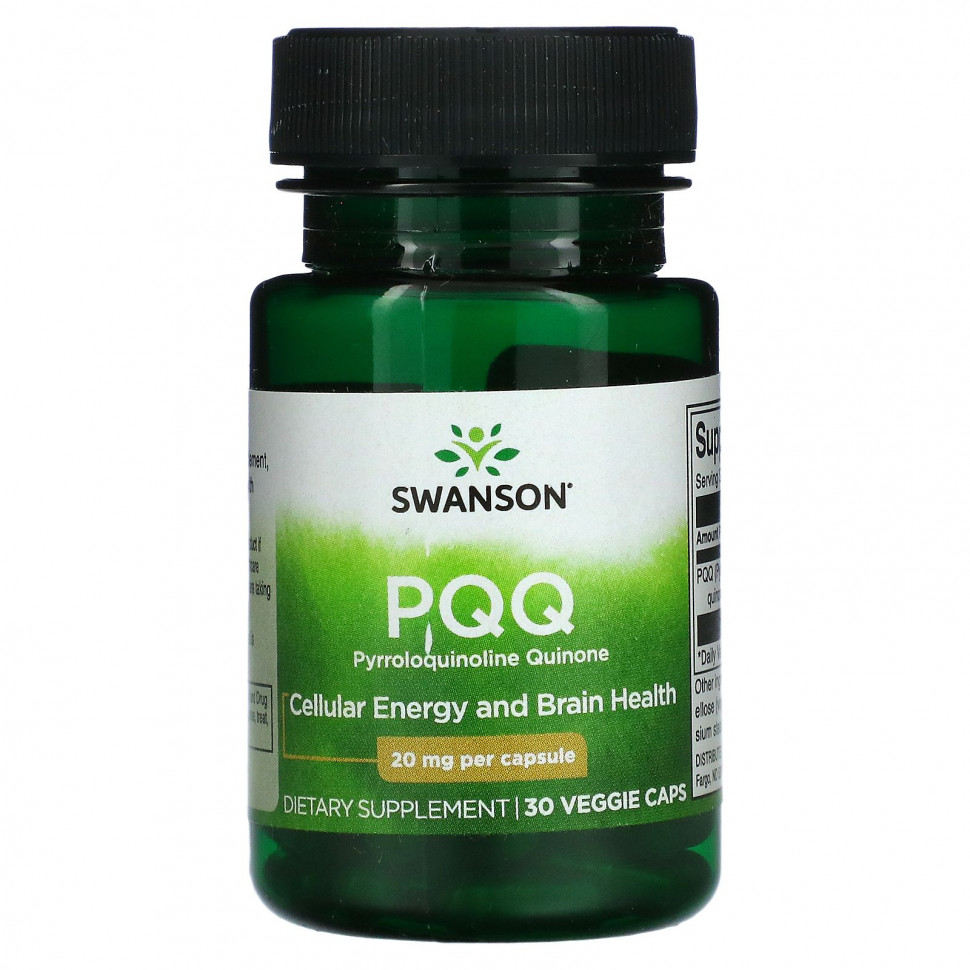 ���� ������ (Iherb) Swanson, PQQ, 20 ��, 30 ������������ ������, ������ �� 3860 ���