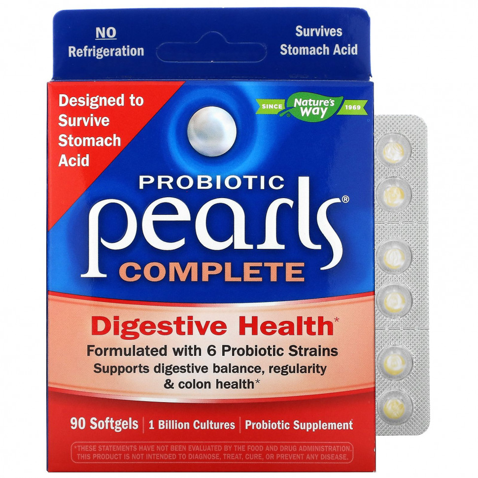   (Iherb) Nature's Way, Probiotic Pearls Complete, , 90 ,   7120 