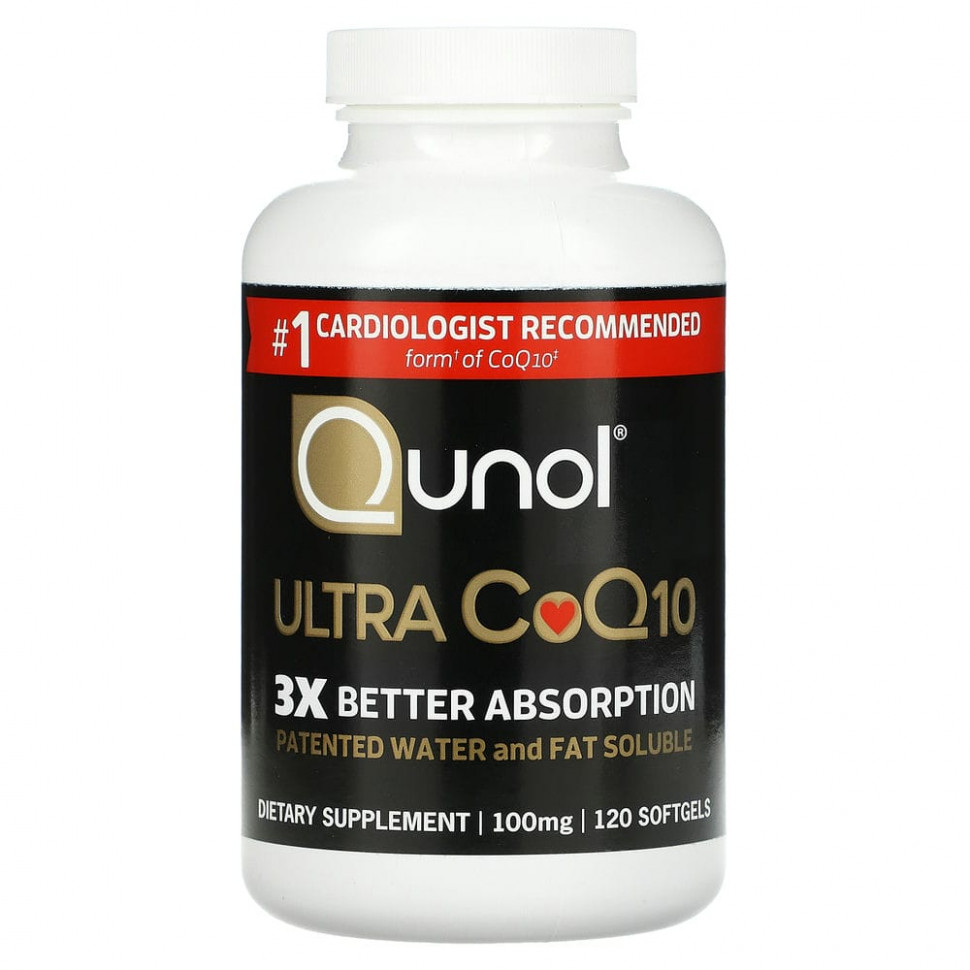 ���� ������ (Iherb) Qunol, Ultra CoQ10, 100 ml, 120 Softgels, ������ �� 7210 ���
