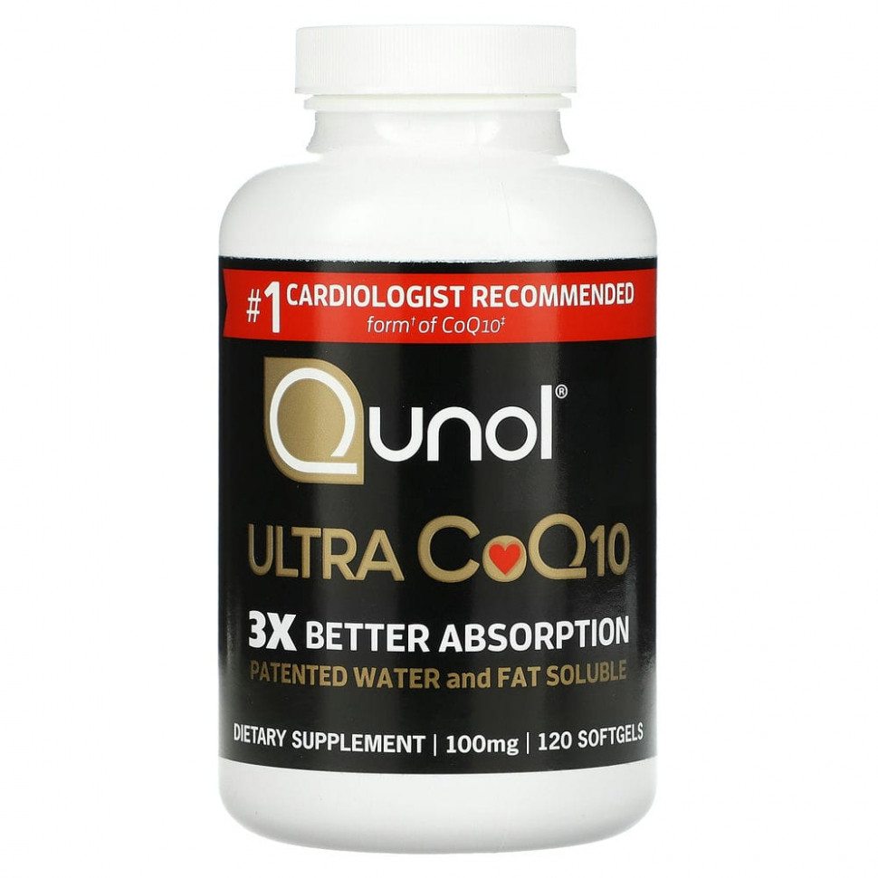   (Iherb) Qunol, Ultra CoQ10, 100 ml, 120 Softgels    -     , -, 