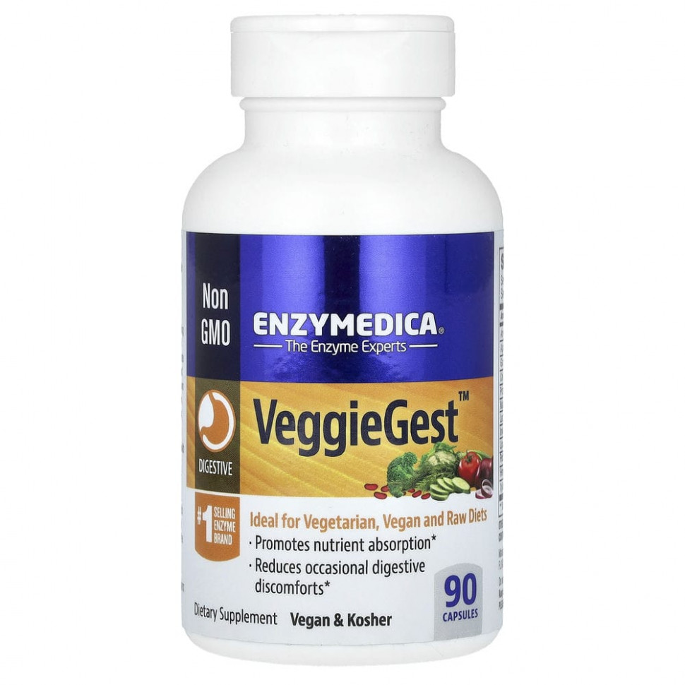   (Iherb) Enzymedica, VeggieGest, (  Gastro), 90 ,   5790 