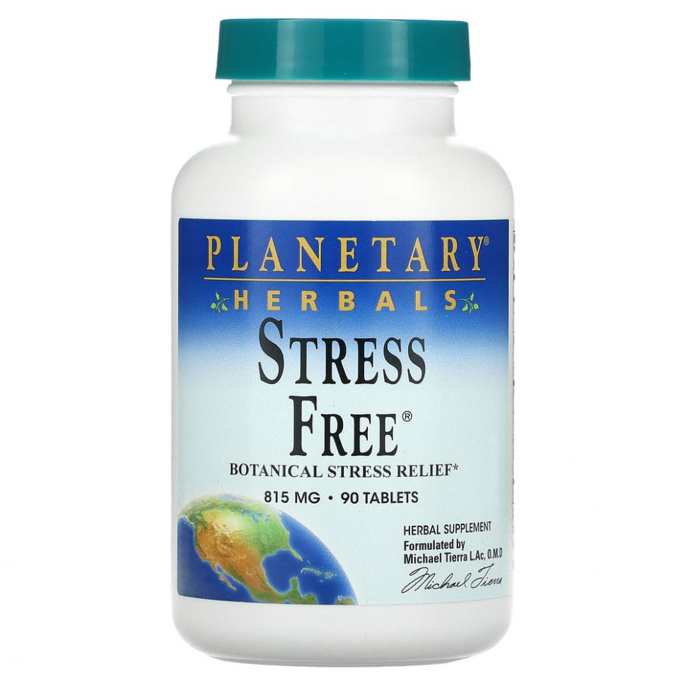 ���� ������ (Iherb) Planetary Herbals, Stress Free, ������������ �������� ��� ������ �������, 810 ��, 90 ��������, ������ �� 3030 ���