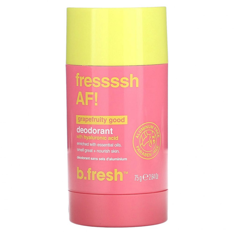 ���� ������ (Iherb) b.fresh, ���������� � ������������ ��������, Fressssh AF! ���������, 75 � (2,64 �����), ������ �� 1990 ���