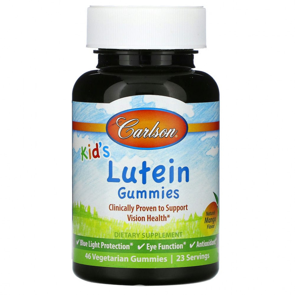 ���� ������ (Iherb) Carlson Labs, Kid's Lutein Gummies, ����������� �����, 46 �������������� ����������� ��������, ������ �� 2820 ���