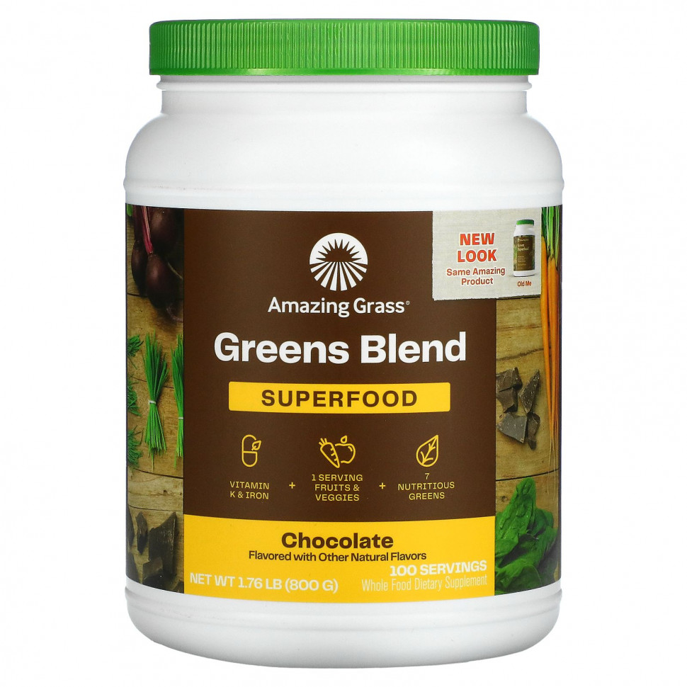 ���� ������ (Iherb) Amazing Grass, Green Superfood, �������, 800 � (28,2 �����), ������ �� 14670 ���