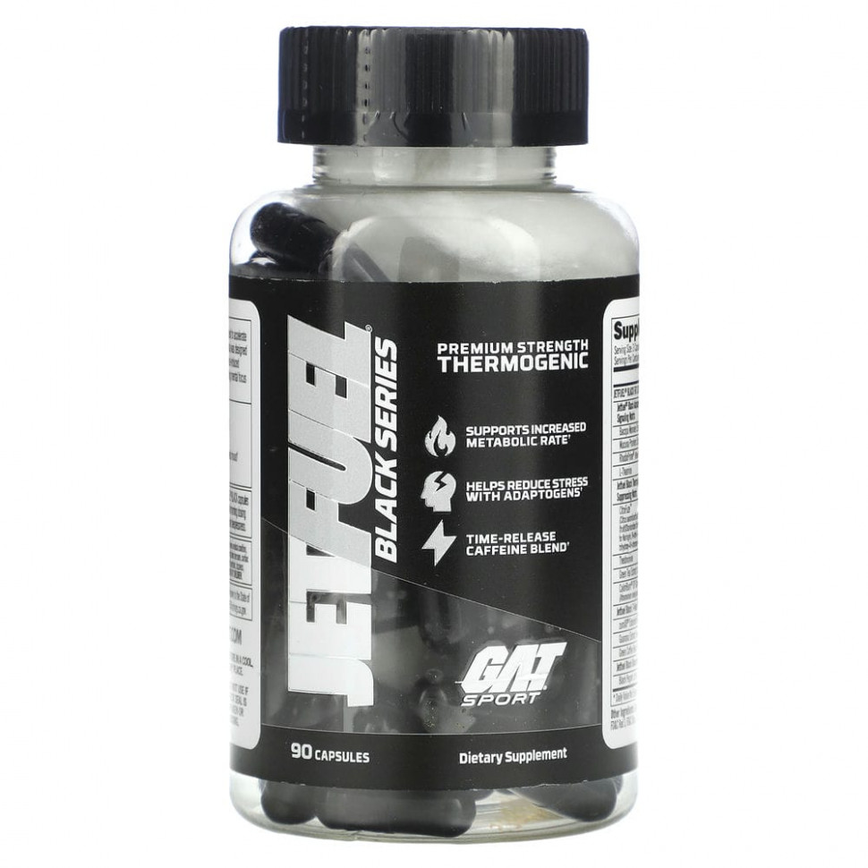 ���� ������ (Iherb) GAT, Sport, ���������� �������, ����� Black, ����������� �������, ���������� �������������, 90 ������, ������ �� 6310 ���
