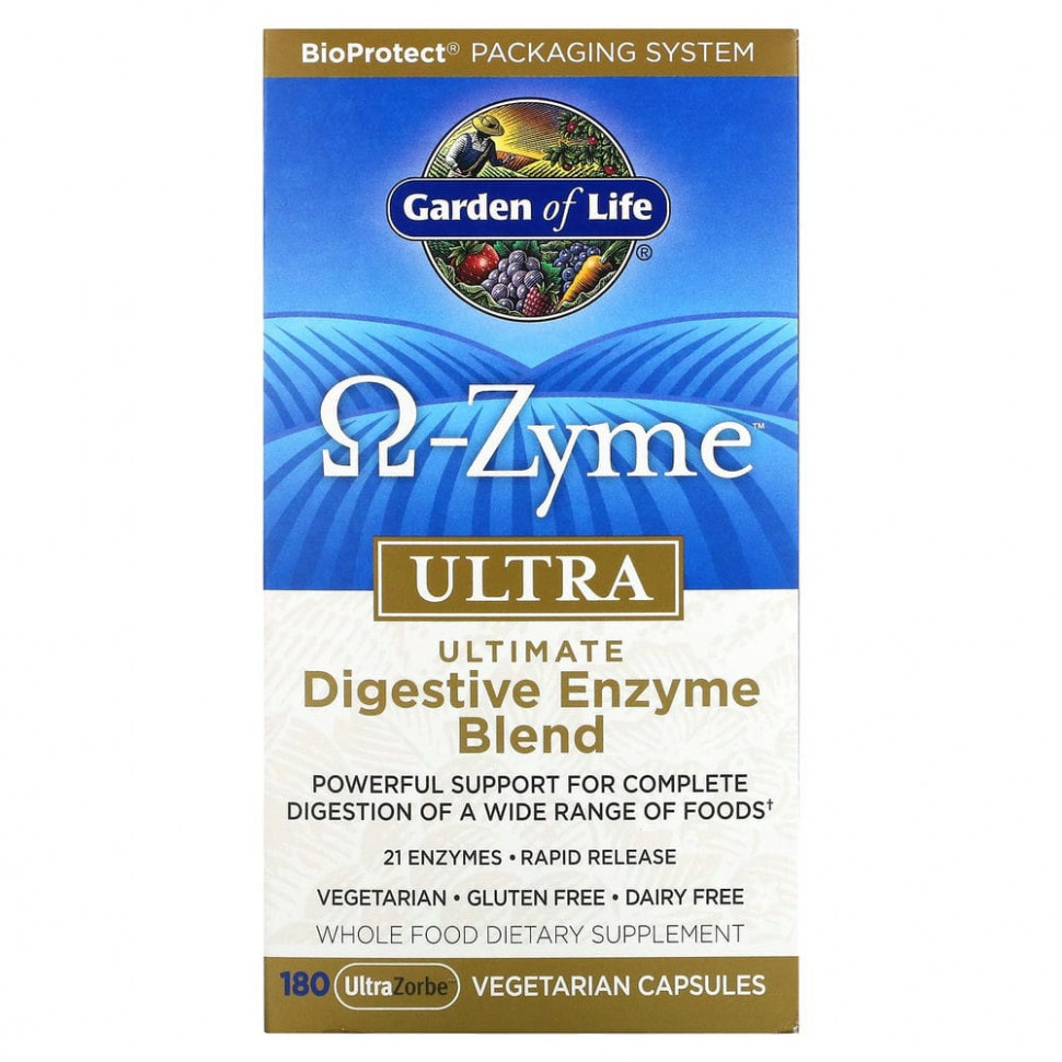   (Iherb) Garden of Life, ?-Zyme, Ultra,   , 180   UltraZorbe    -     , -, 