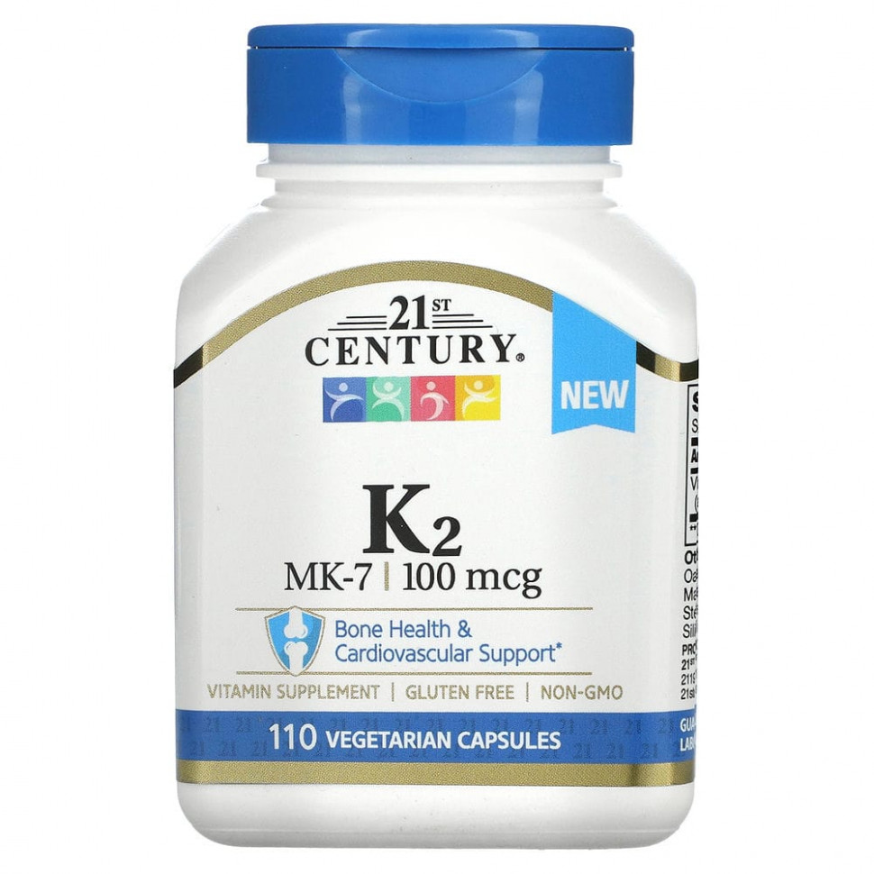 ���� ������ (Iherb) 21st Century, K2, MK-7, 100 ���, 110 �������������� ������, ������ �� 2810 ���