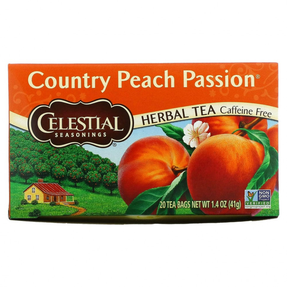 ���� ������ (Iherb) Celestial Seasonings, �������� ���, Country Peach Passion, ��� �������, 20 ������ ���������, 41 � (1,4 �����), ������ �� 1010 ���