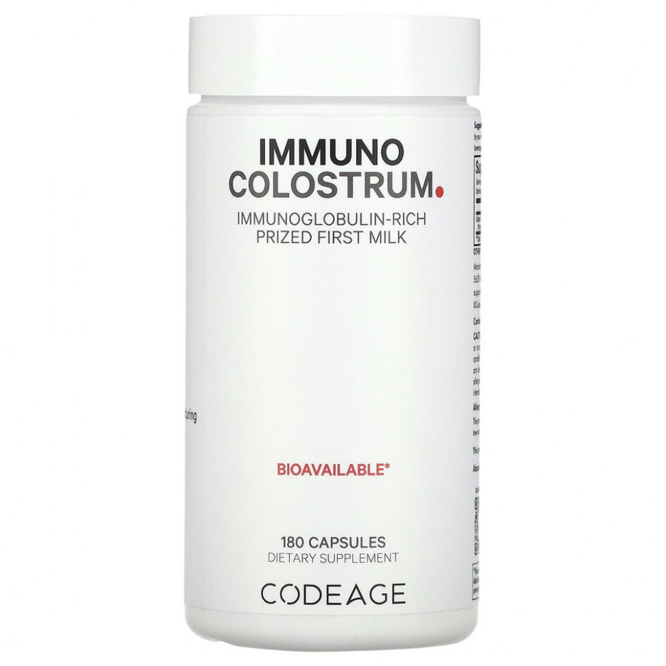   (Iherb) Codeage, Immuno Colostrum, 180     -     , -, 