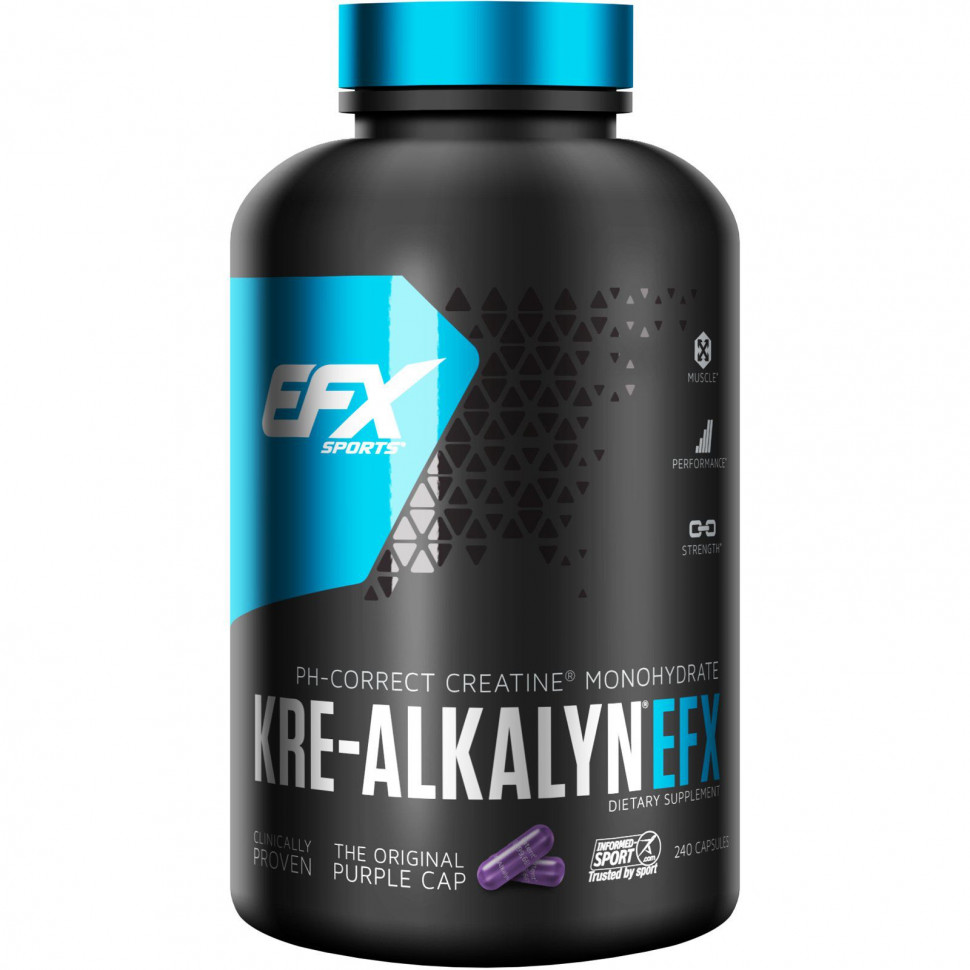 ���� ������ (Iherb) EFX Sports, Kre-Alkalyn EFX, �������, 240 ������, ������ �� 6670 ���