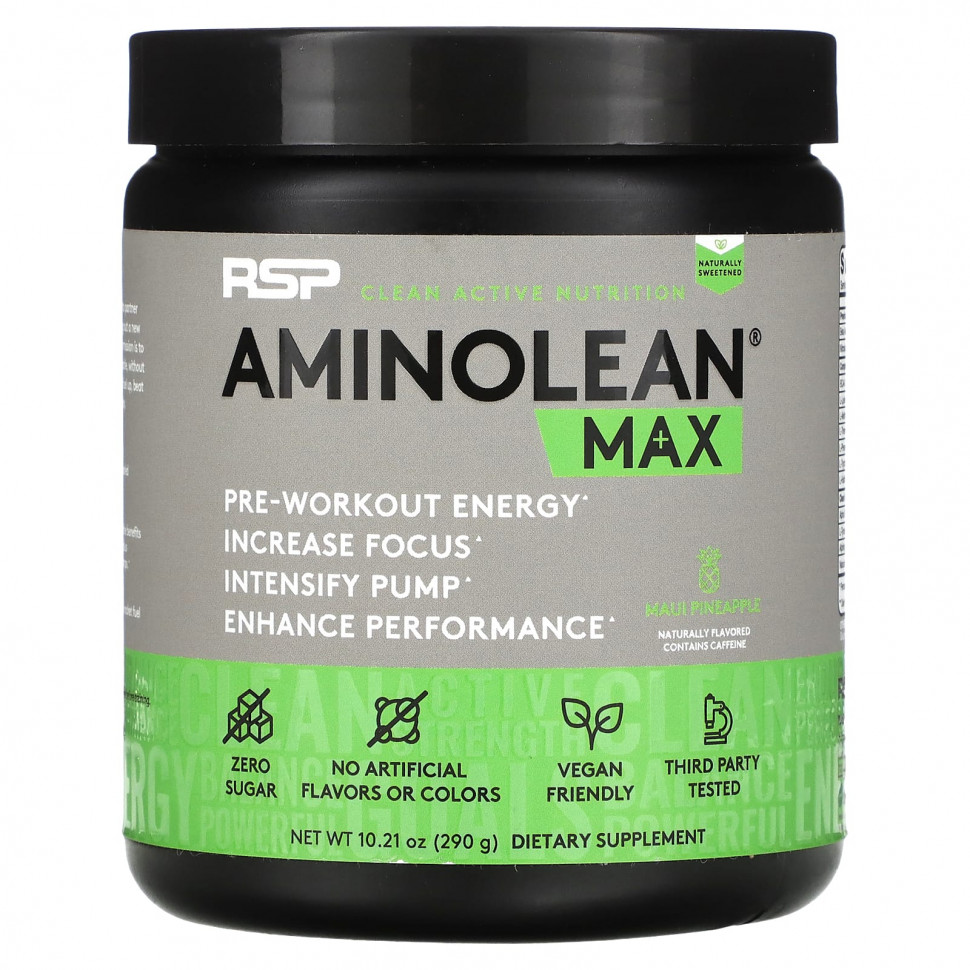 ���� ������ (Iherb) RSP Nutrition, AminoLean Max, ������ ����, 290 � (10,21 �����), ������ �� 6390 ���