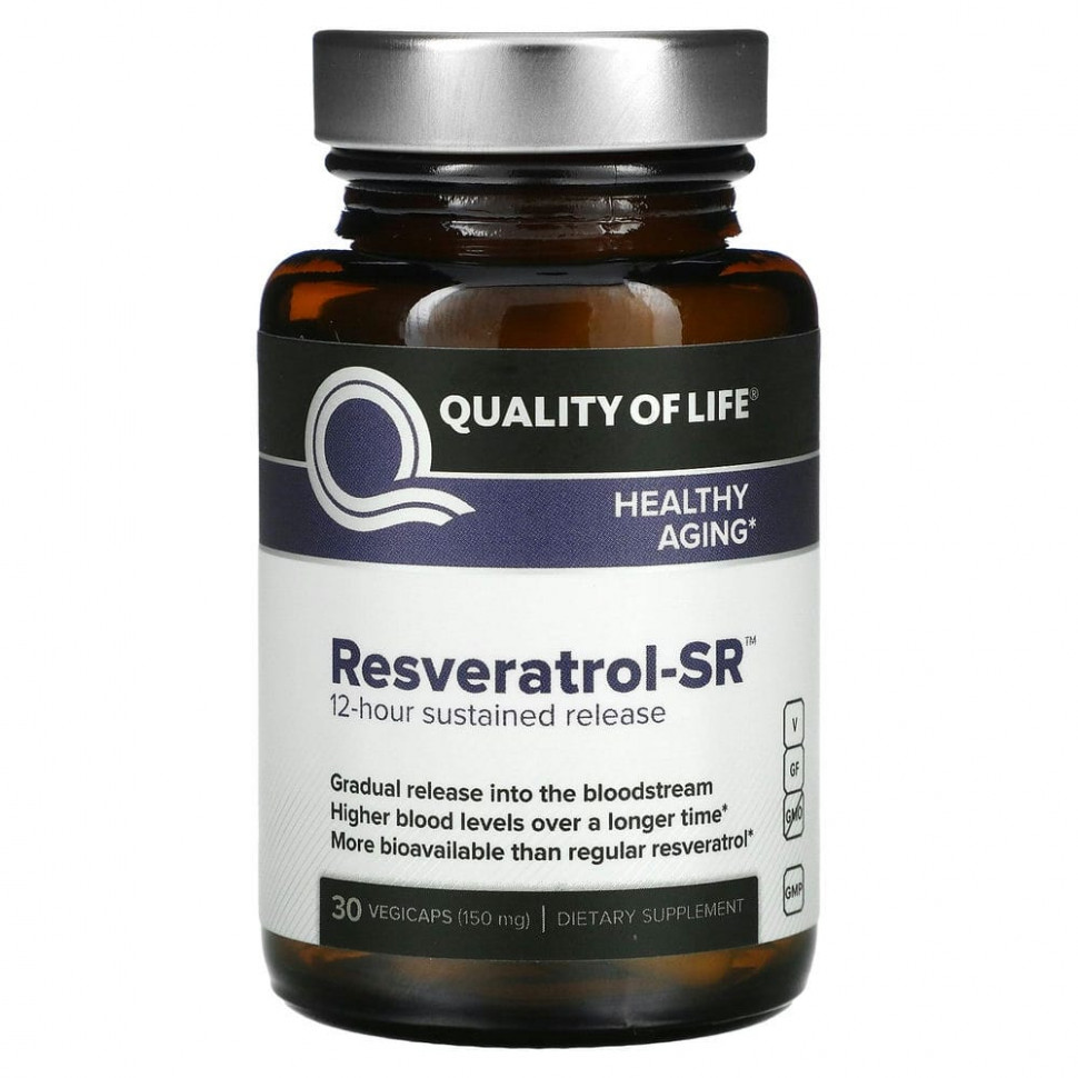 ���� ������ (Iherb) Quality of Life Labs, �����������-SR, 150 ��, 30 �������������� ������, ������ �� 4400 ���