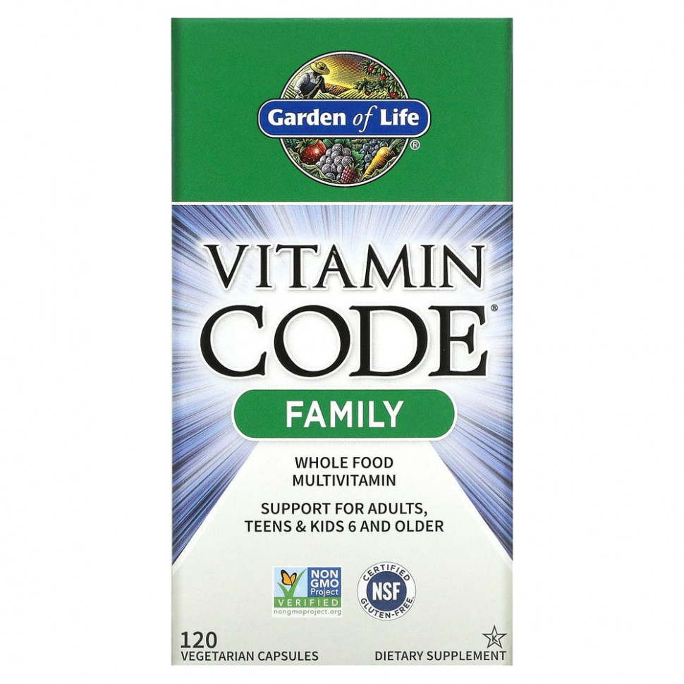   (Iherb) Garden of Life, Vitamin Code,        , 120      -     , -, 