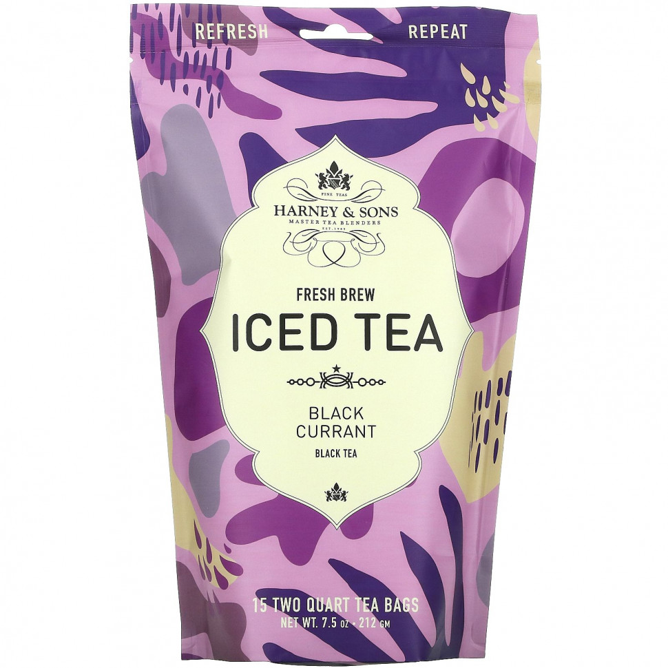 ���� ������ (Iherb) Harney & Sons, Fresh Brew Iced Tea, ��� �� ����� �� ������ ���������, 15 ������ ���������, 212 � (7,5 �����), ������ �� 4890 ���