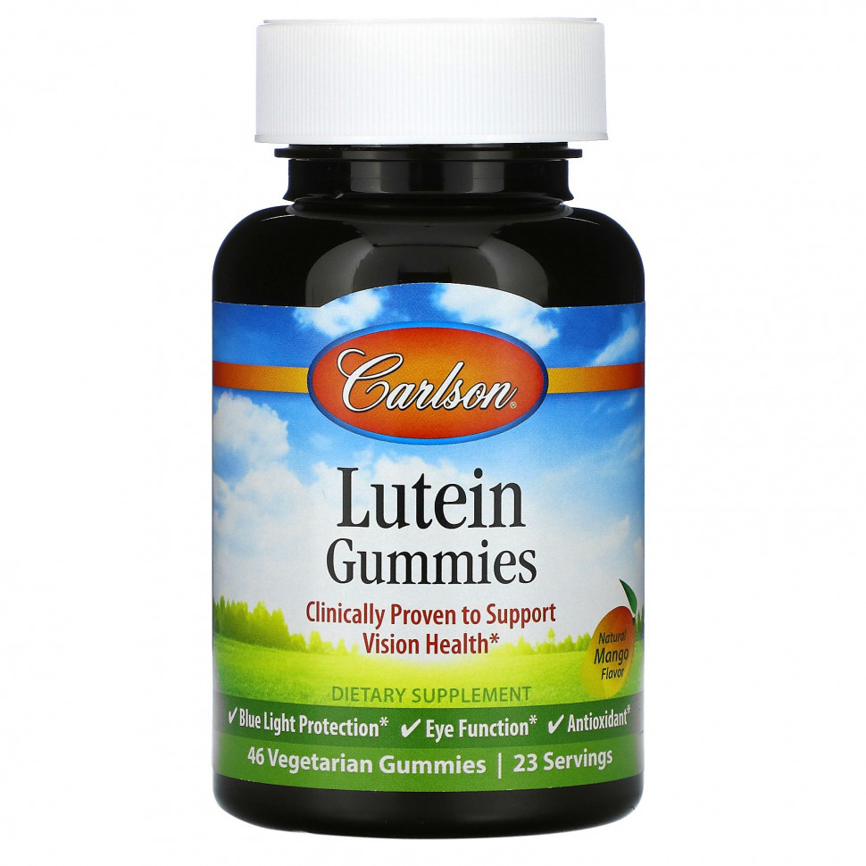 ���� ������ (Iherb) Carlson Labs, Lutein Gummies, ����������� �����, 46 �������������� ����������� ������, ������ �� 3320 ���