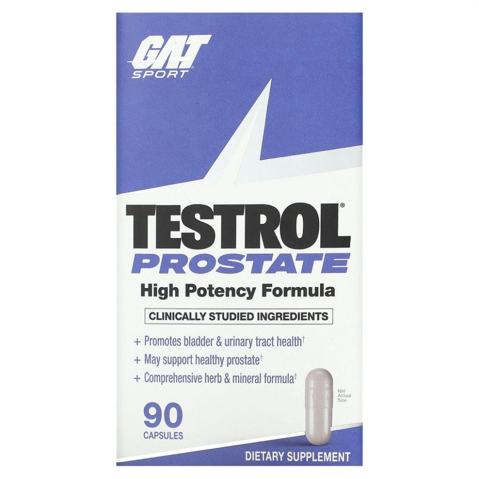 ���� ������ (Iherb) GAT, Sport, Testrol ��� ��������, 90 ������, ������ �� 5130 ���