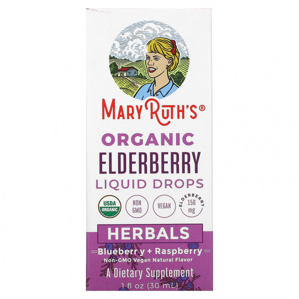 ���� ������ (Iherb) MaryRuth Organics, ������������ ������ ����� �� ������, �����, �������� + ������, 30 �� (1 ����. �����), ������ �� 4590 ���